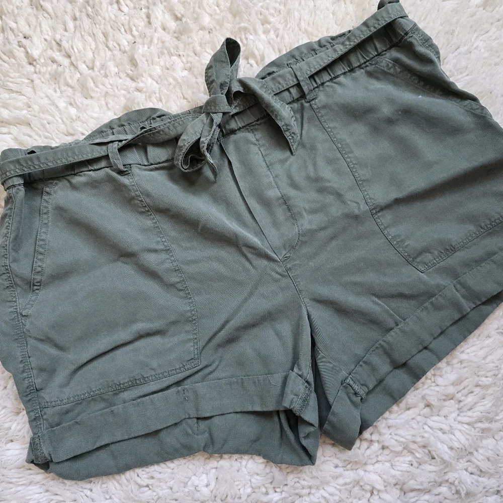 Aerie Women's Green Flowy Shorts